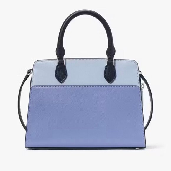 ♠️ NWOT Kate Spade Madison Small Satchel Purple/Lavender color block MSRP 429 ♠️ - Picture 7 of 9